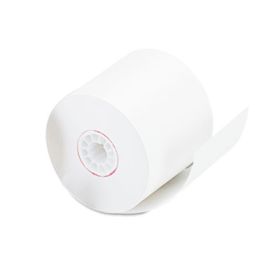 Impact and Inkjet Print Bond Paper Rolls, 0.5" Core, 2.25" x 128 ft, White, 100/Carton