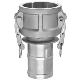 Cam and Groove Fitting - Aluminum - Type C - 1/2" Coupler x 1/2" Hose Barb