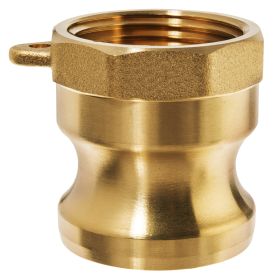 Cam and Groove Fitting - Brass - Type A - 3" Adapter x 3" Female NPT