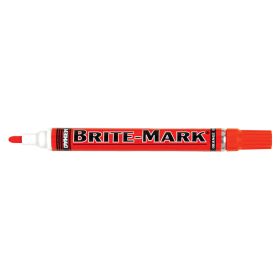 Dykem 84005 Brite-Mark Paint Marker, Valve Action, Medium Tip, Orange