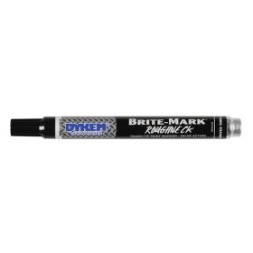 Dykem 84202 Brite-Mark Roughneck Tough Tip Paint Marker/Valve Action, Medium Tip, Black