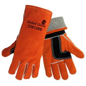 Global Glove CR1200 Aralene® Shoulder Split Welders Glove, Large, 12PK