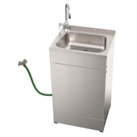 Portable Light Duty Hand Wash Station - Hose Supply - Handle Operated