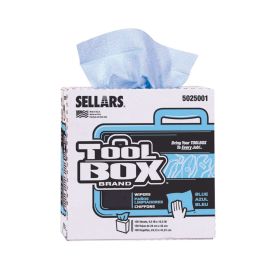 Sellars Toolbox Z400 Interfold 100/Box Blue 8.5"X16.5" Sht 8/Cs